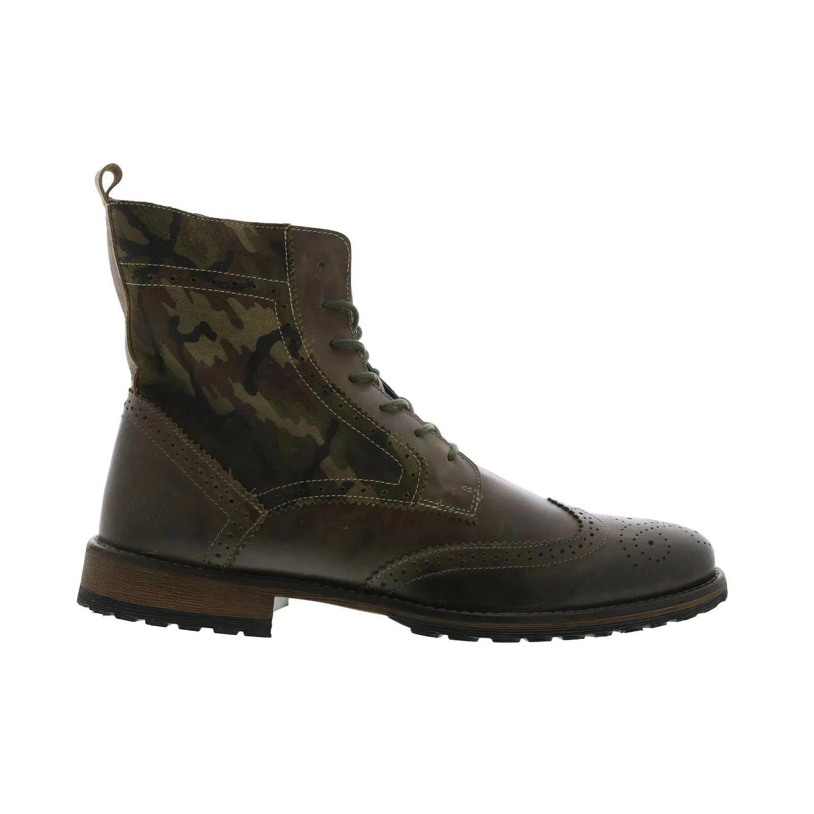 Outdoor Freedom Parc City Boot Co. Big Bend 80-F-23 Mens Green Leather Casual Dress Boots