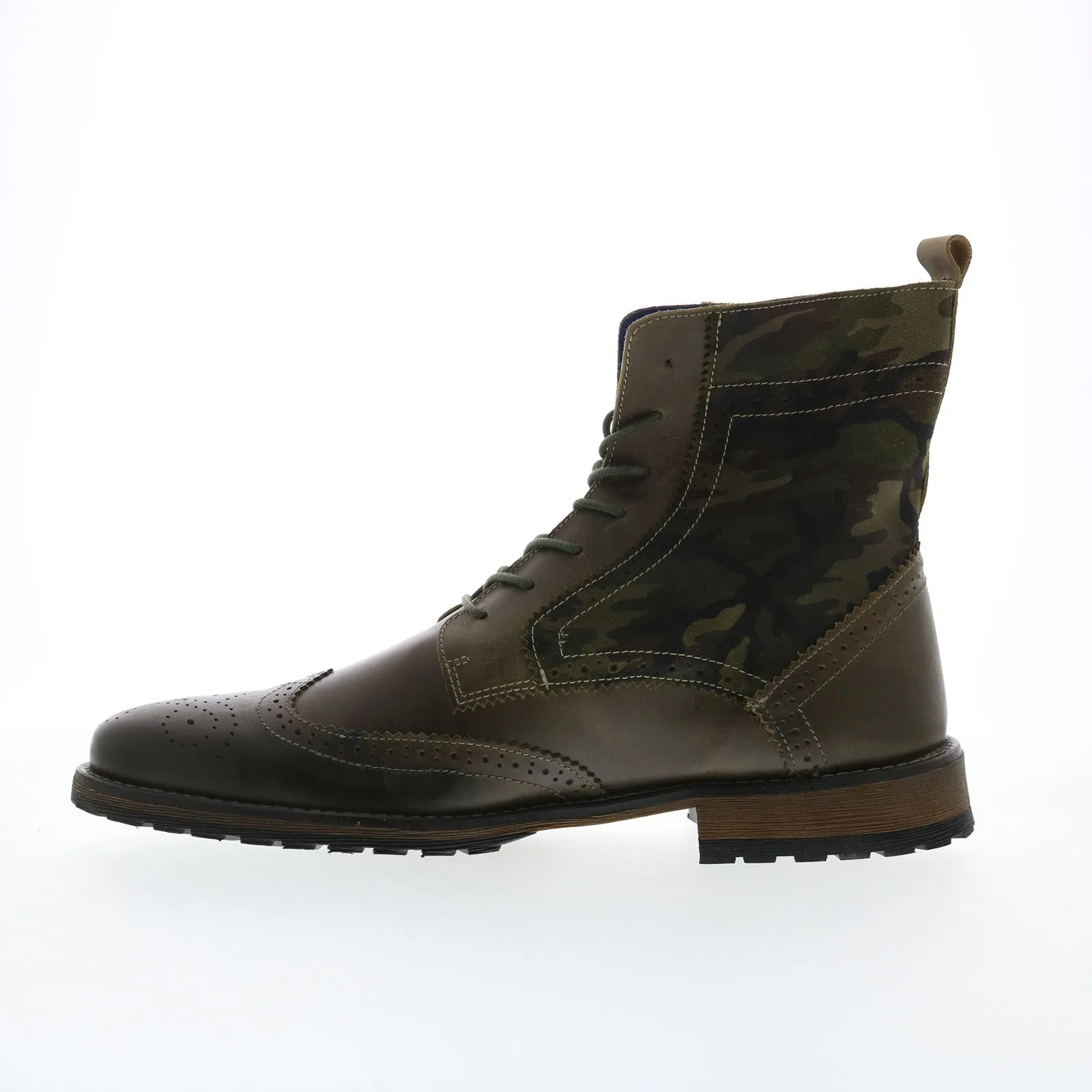 Easy on Zip Closure Parc City Boot Co. Big Bend 80-F-23 Mens Green Leather Casual Dress Boots