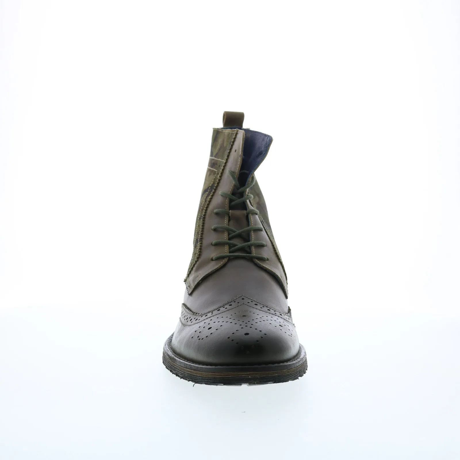 Summer Friendly Parc City Boot Co. Big Bend 80-F-23 Mens Green Leather Casual Dress Boots