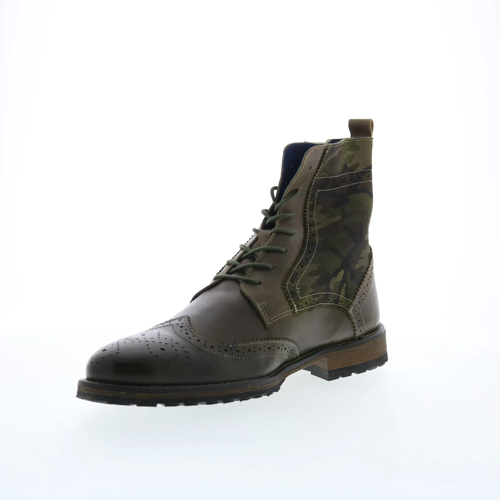 Parc City Boot Co. Big Bend 80-F-23 Mens Green Leather Casual Dress Boots Shock Absorber Outdoor Style