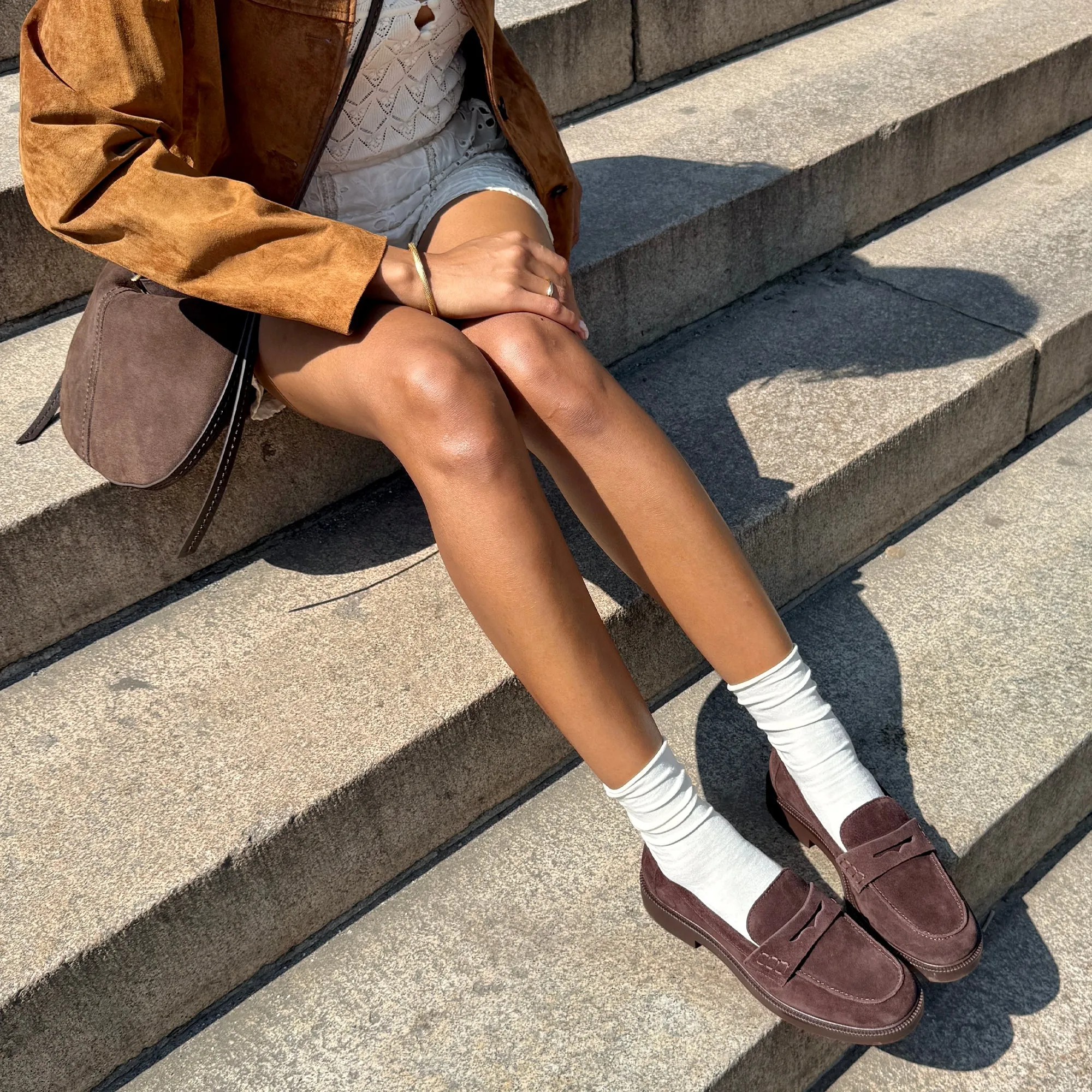 Practical Wear Team Play TIGGY LOAFERS MAHOGANY SUEDE