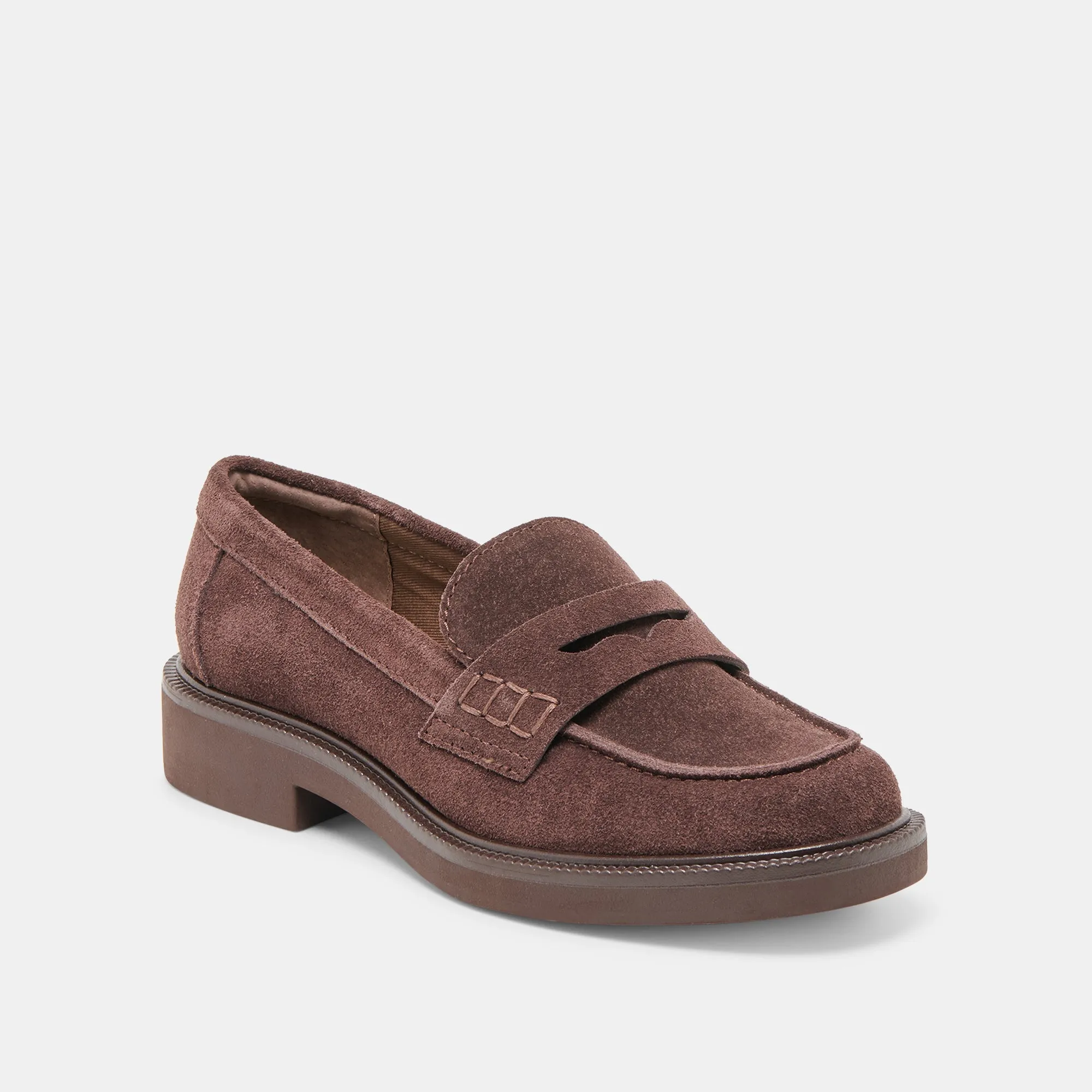 TIGGY LOAFERS MAHOGANY SUEDE Garden Step Reunion Walk
