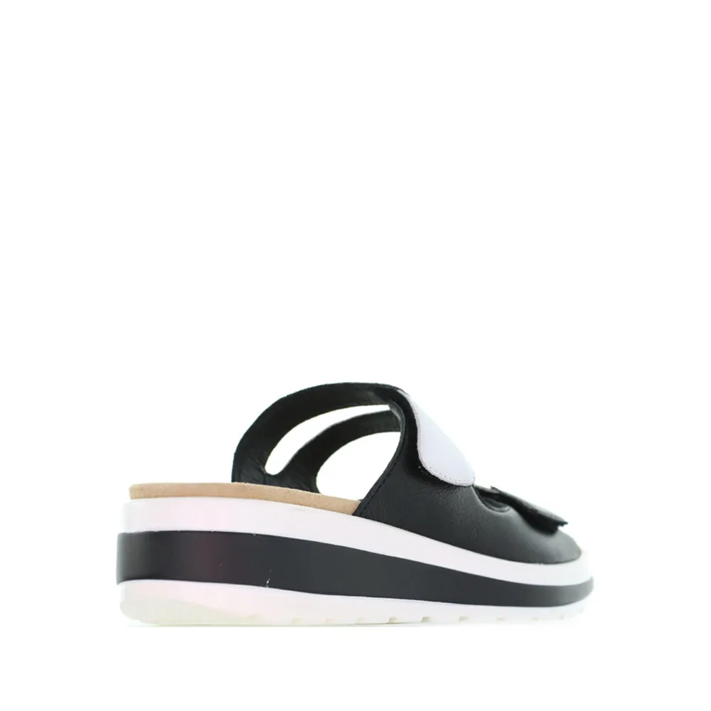 ZIERA GENRA BLACK WHITE Slip In Comfort