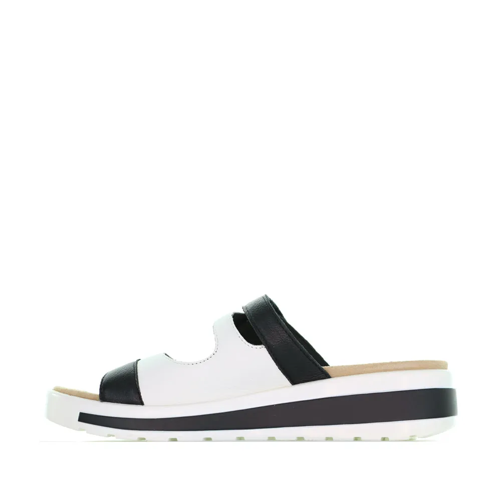 Slip Resistant Sole ZIERA GENRA BLACK WHITE