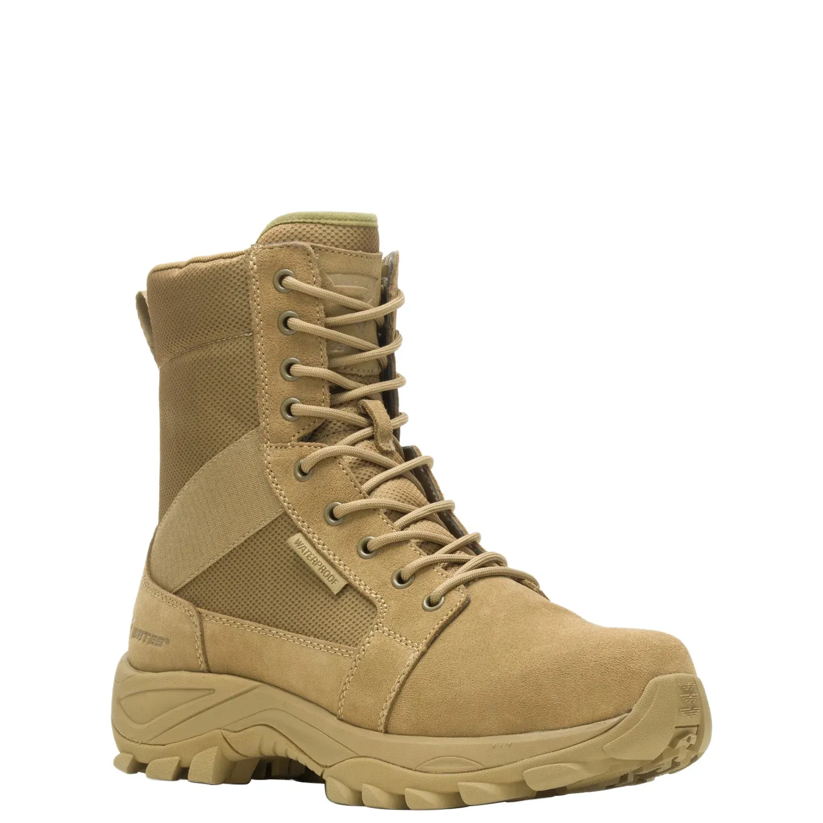 Bates Fuse Side Zip Waterproof E06509 Mens Brown Leather Tactical Boots Soft Support