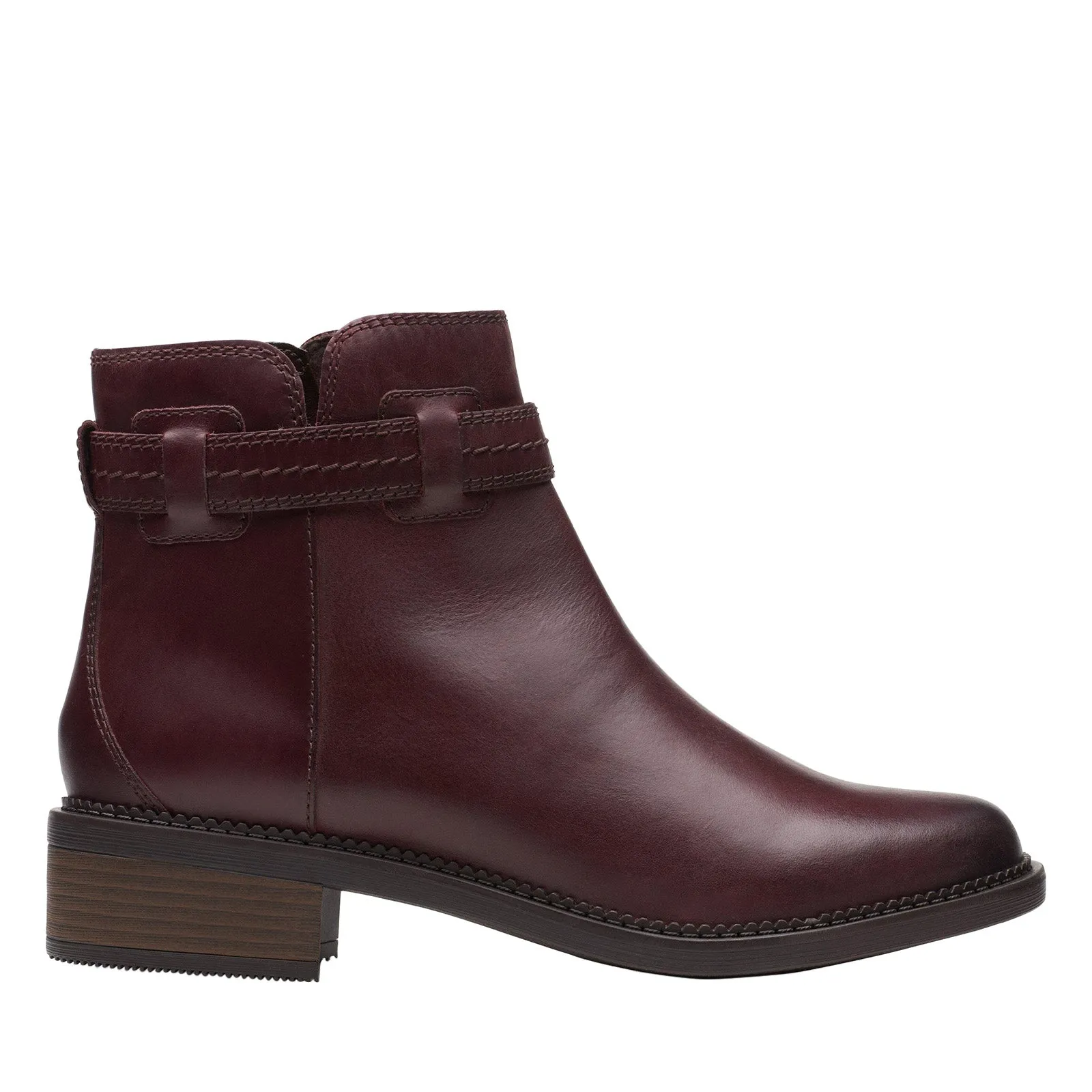 Business Meeting Clarks Maye Ease 26167946 Womens Brown Leather Zipper Casual Dress Boots