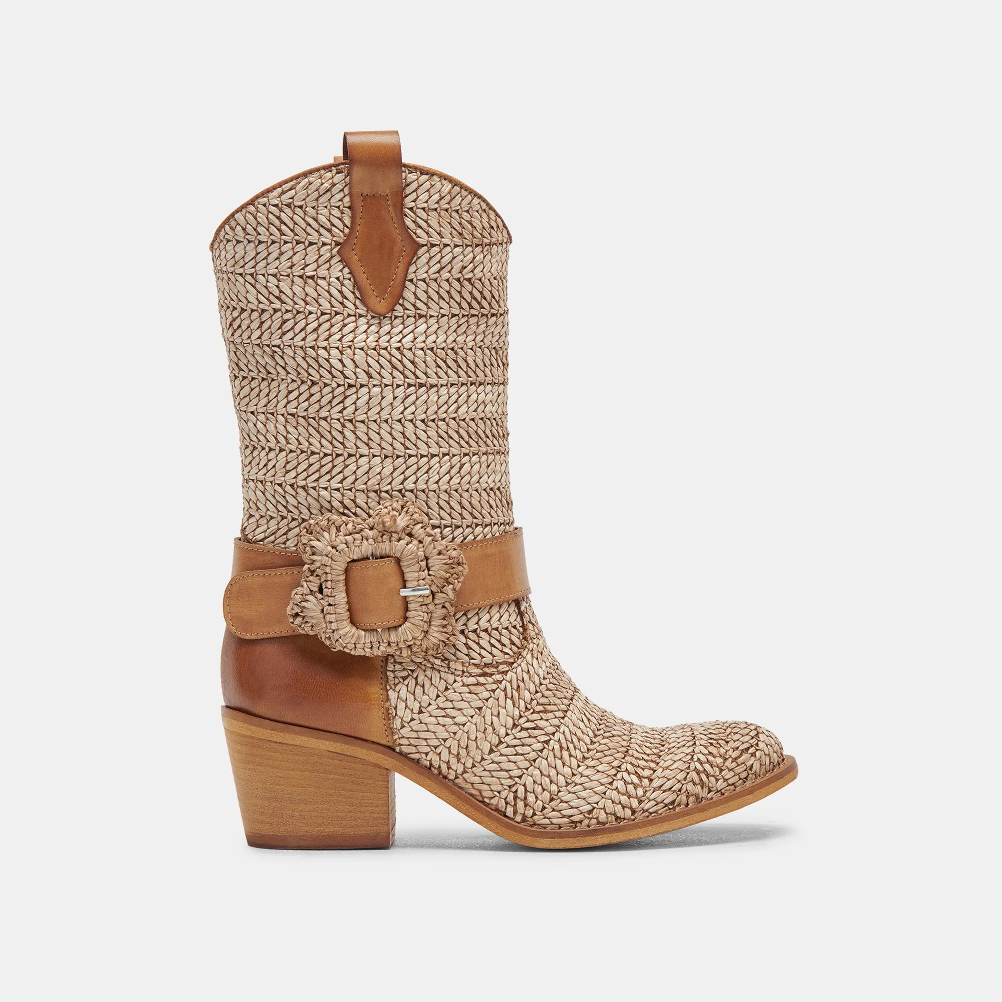 Versatile Footwear HOSS BOOTS BROWN MULTI RAFFIA