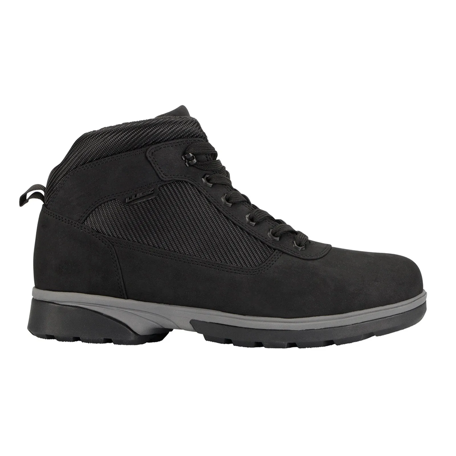 Slip-On Design lightweight fabric Lugz Zeolite Mid MZEOLITD-069 Mens Black Nubuck Lace Up Chukkas Boots