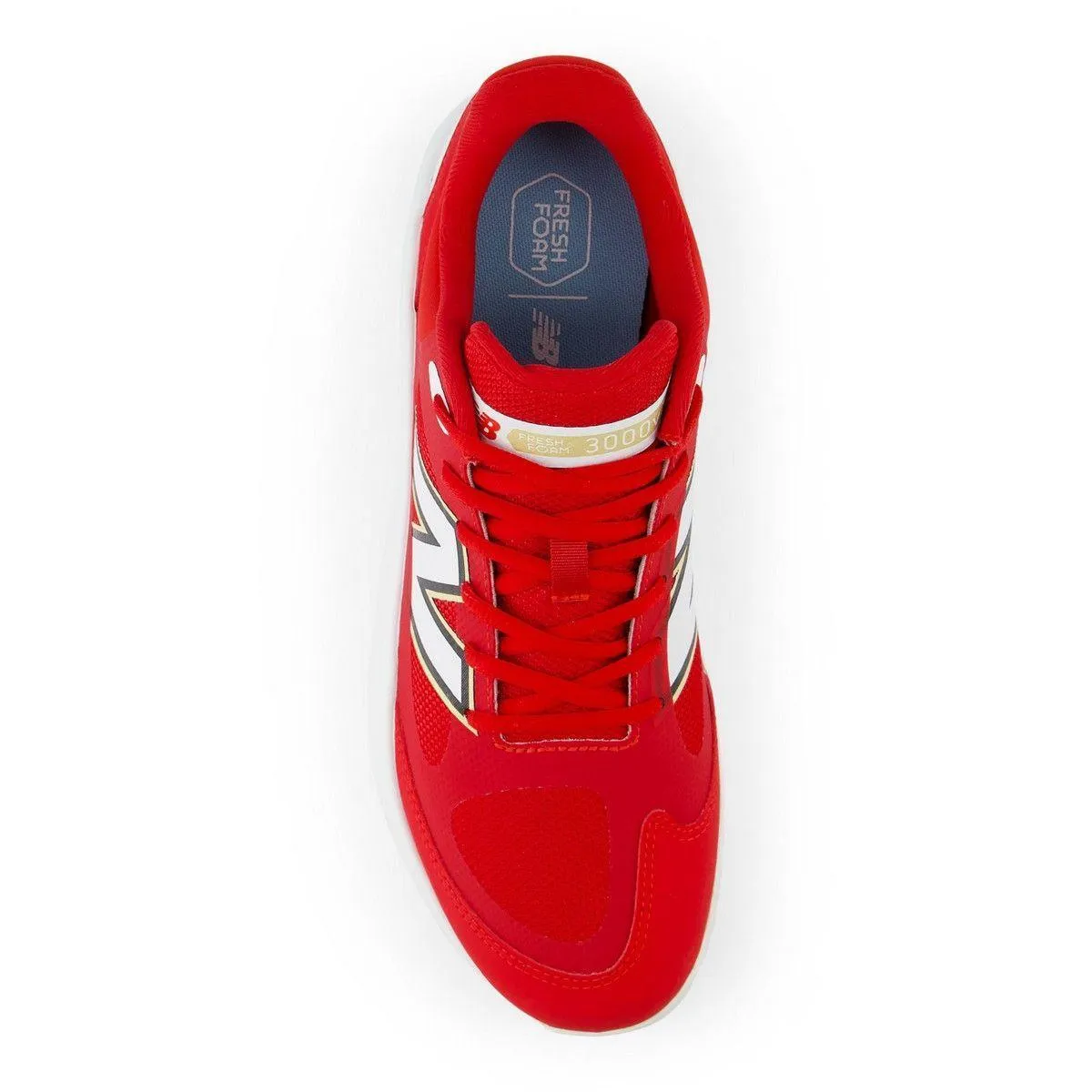 Light Flex New Balance Men's Fresh Foam 3000 v7 Turf Baseball Shoes - Red - T3000TR7