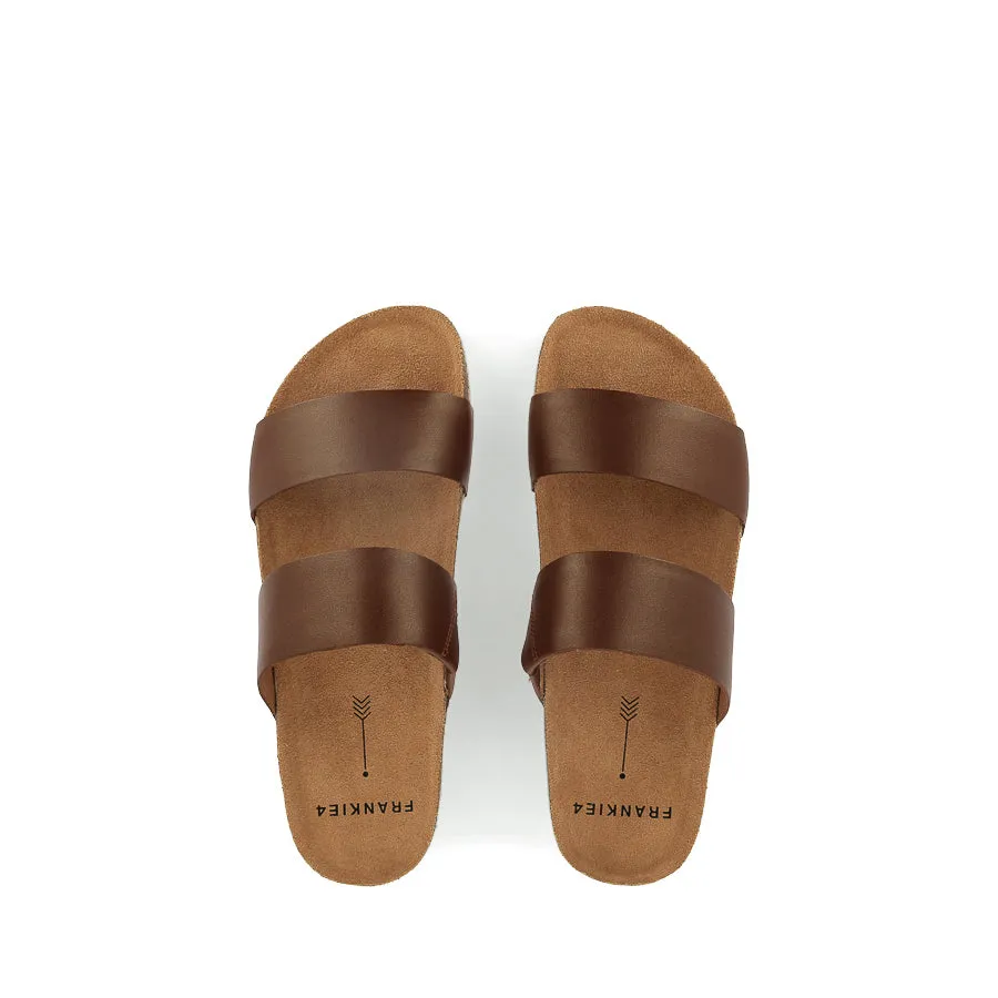 Supportive shock absorption passionate runners' shoes MARIA III - COGNAC