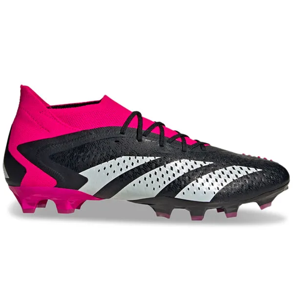 Athletic Footwear adidas Predator Accuracy.1 Firm Ground Soccer Cleats (Core Black/Team Shock Pink)