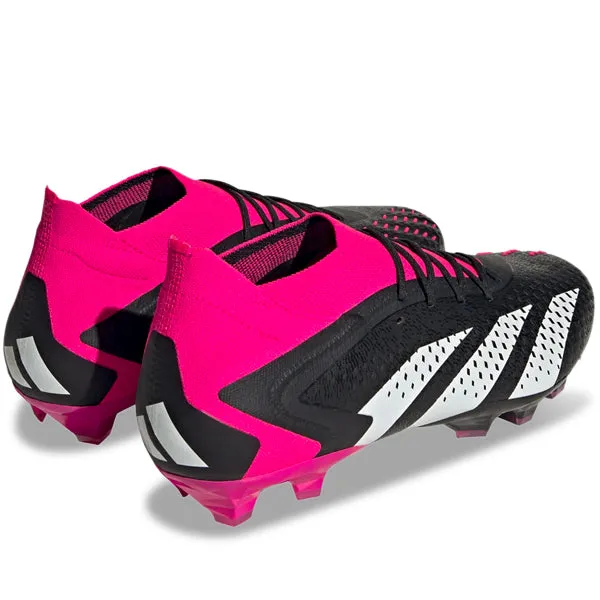 Padded Ankle adidas Predator Accuracy.1 Firm Ground Soccer Cleats (Core Black/Team Shock Pink)