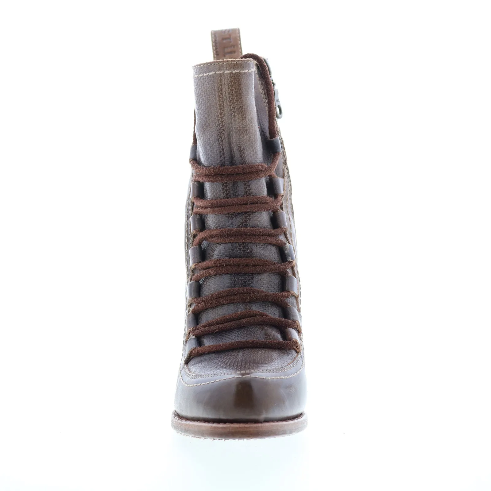 Neutral Finish Neutral Build Bed Stu Izetta F323016 Womens Brown Leather Zipper Casual Dress Boots