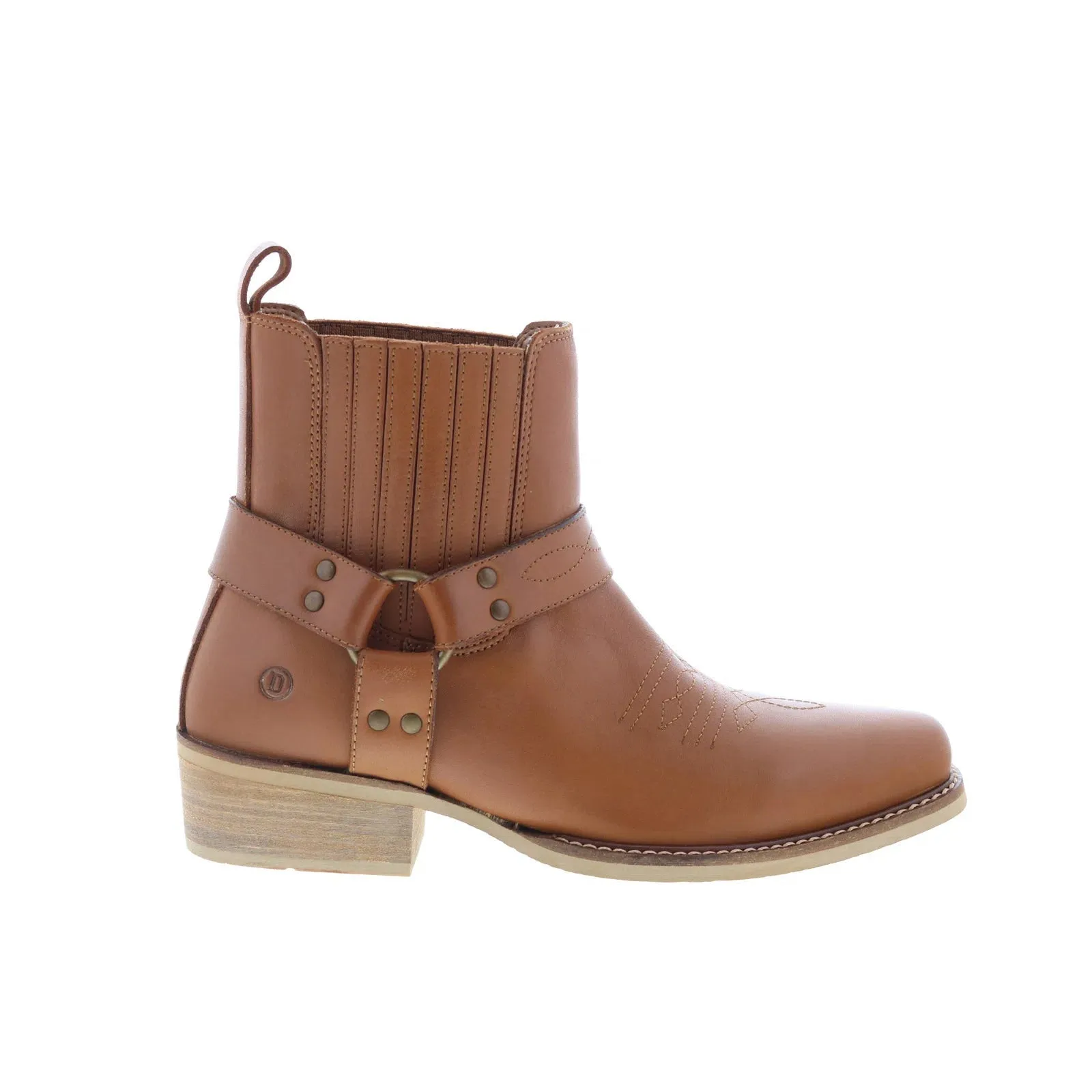 Dingo Black Bart Square Toe Boot DI-282 Mens Brown Leather Western Boots Modern Design Breathable Support