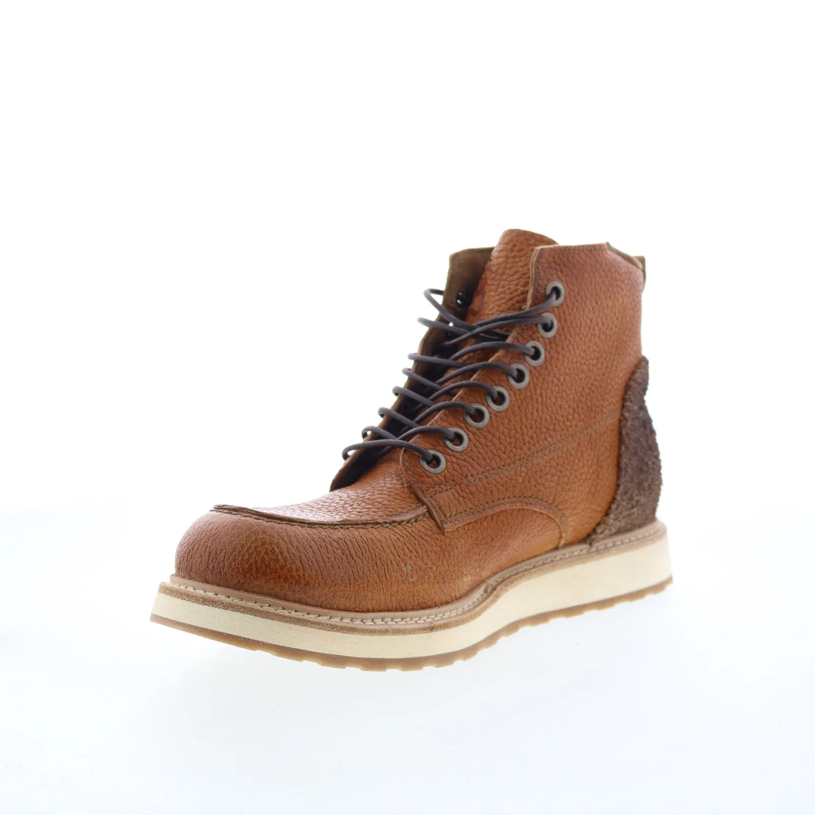 A.S. 98 Christian Mens Brown Leather Lace Up Casual Dress Boots Outdoor Daily Businessman