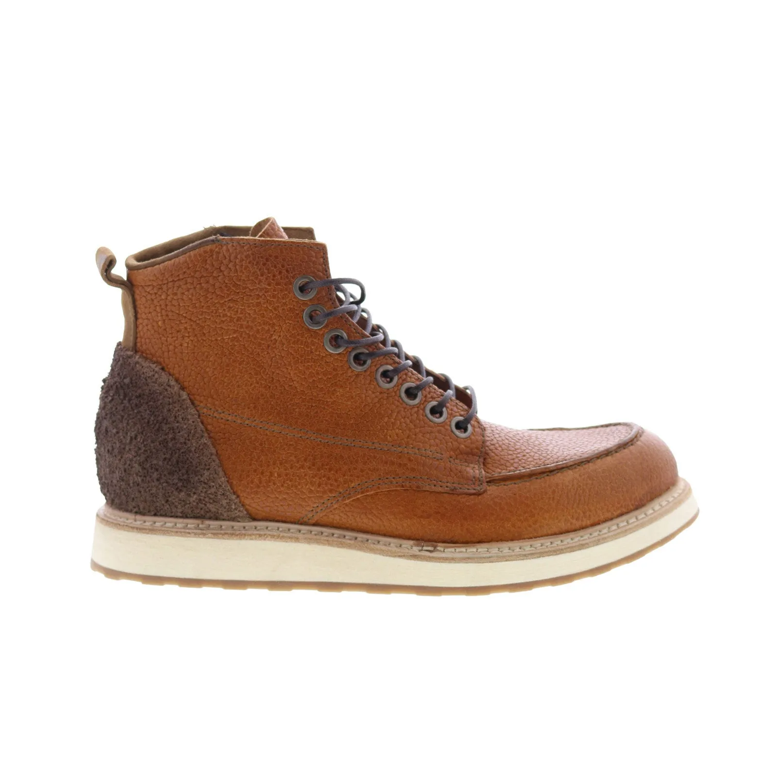 A.S. 98 Christian Mens Brown Leather Lace Up Casual Dress Boots Outdoor Travel Smooth Form