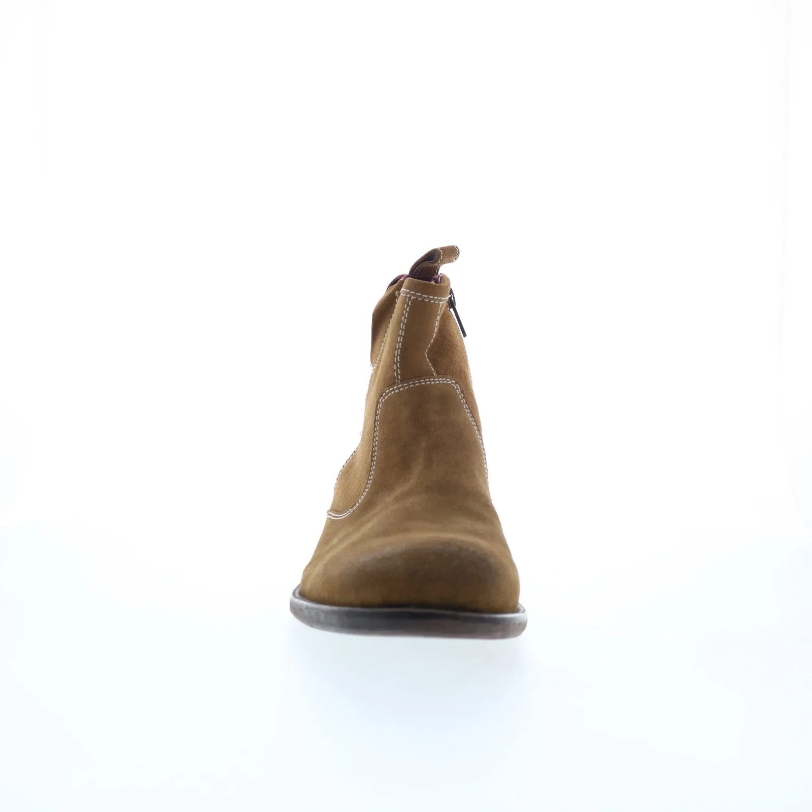 Classic Comfort Testosterone Now Daze T93101 Mens Brown Suede Slip On Casual Dress Boots