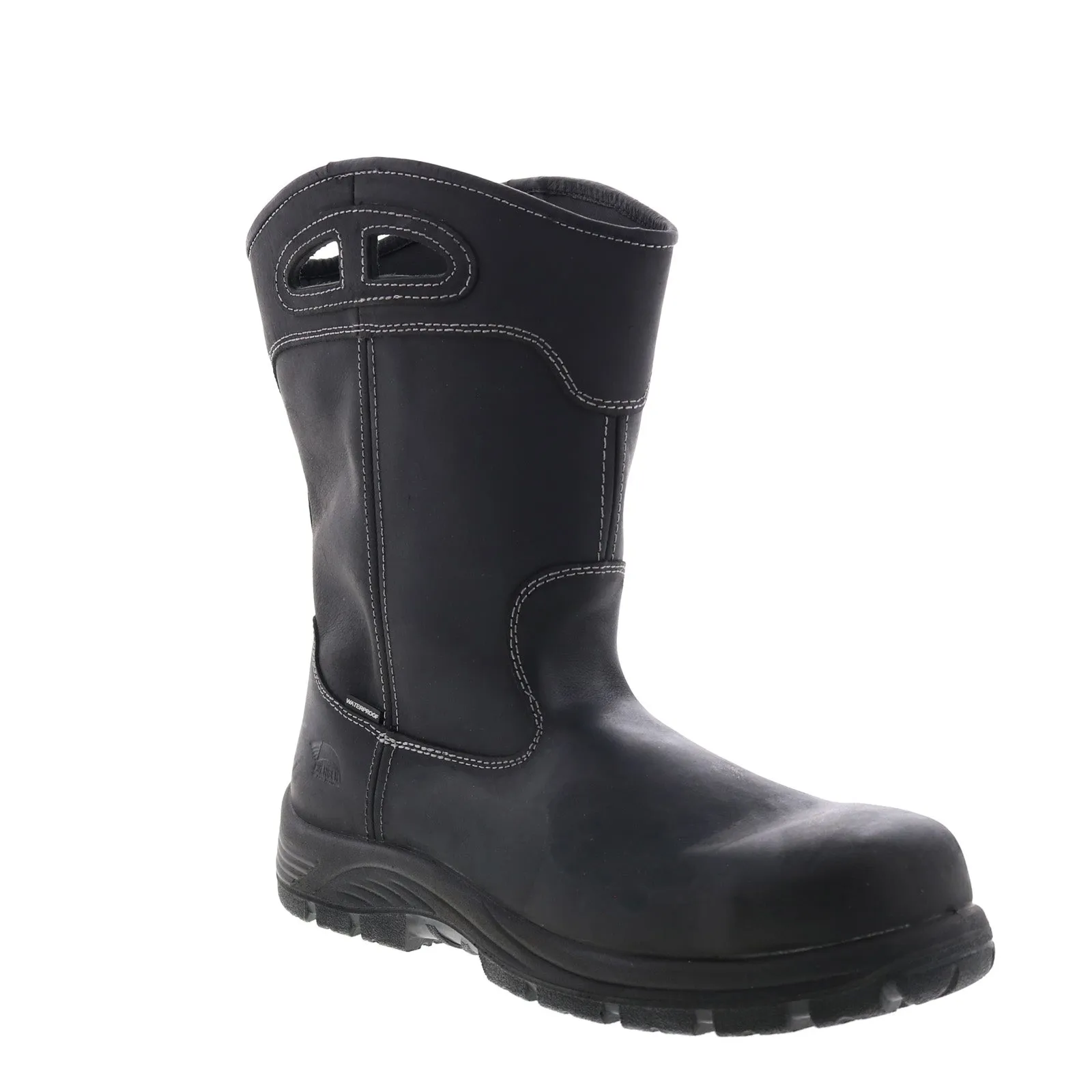 City Street Avenger Wellington Composite Toe Electrical Hazard WP Mens Black Work Boots