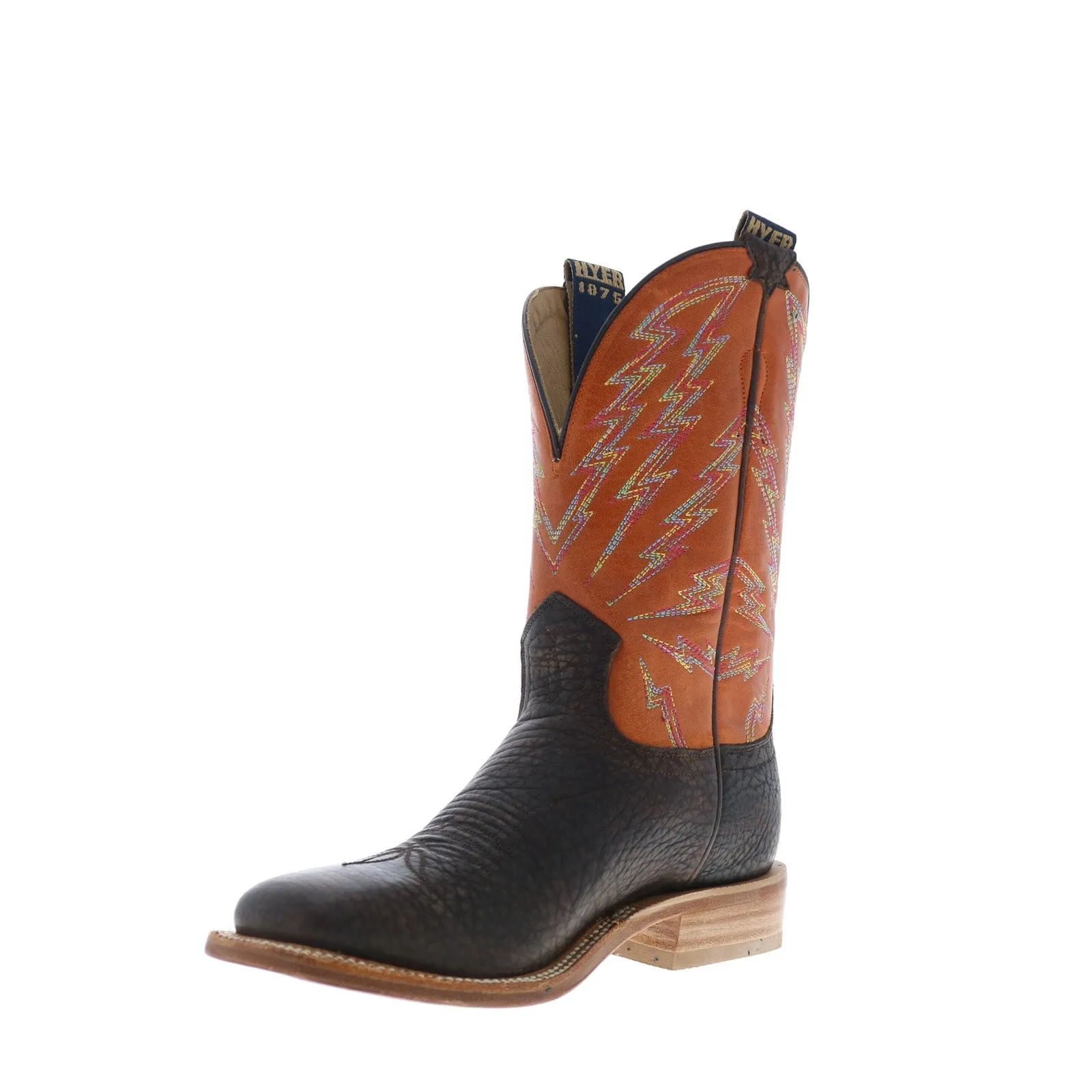 Light Step Hyer Hazelton 11" HM11010 Mens Brown Bullhide Leather Western Cowboy Boots