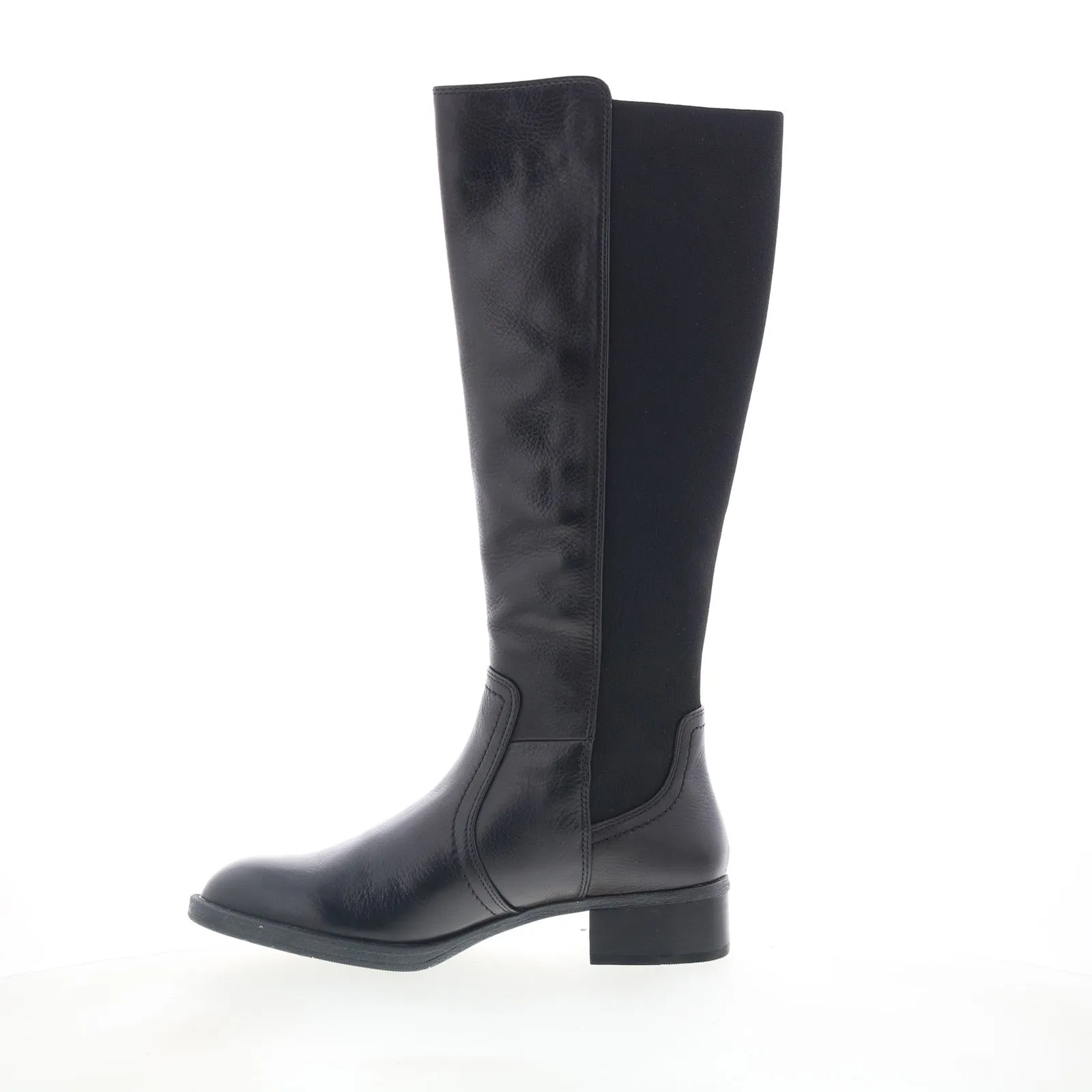 Street Fashion Johnston & Murphy Jade 78-51955 Womens Black Leather Knee High Boots