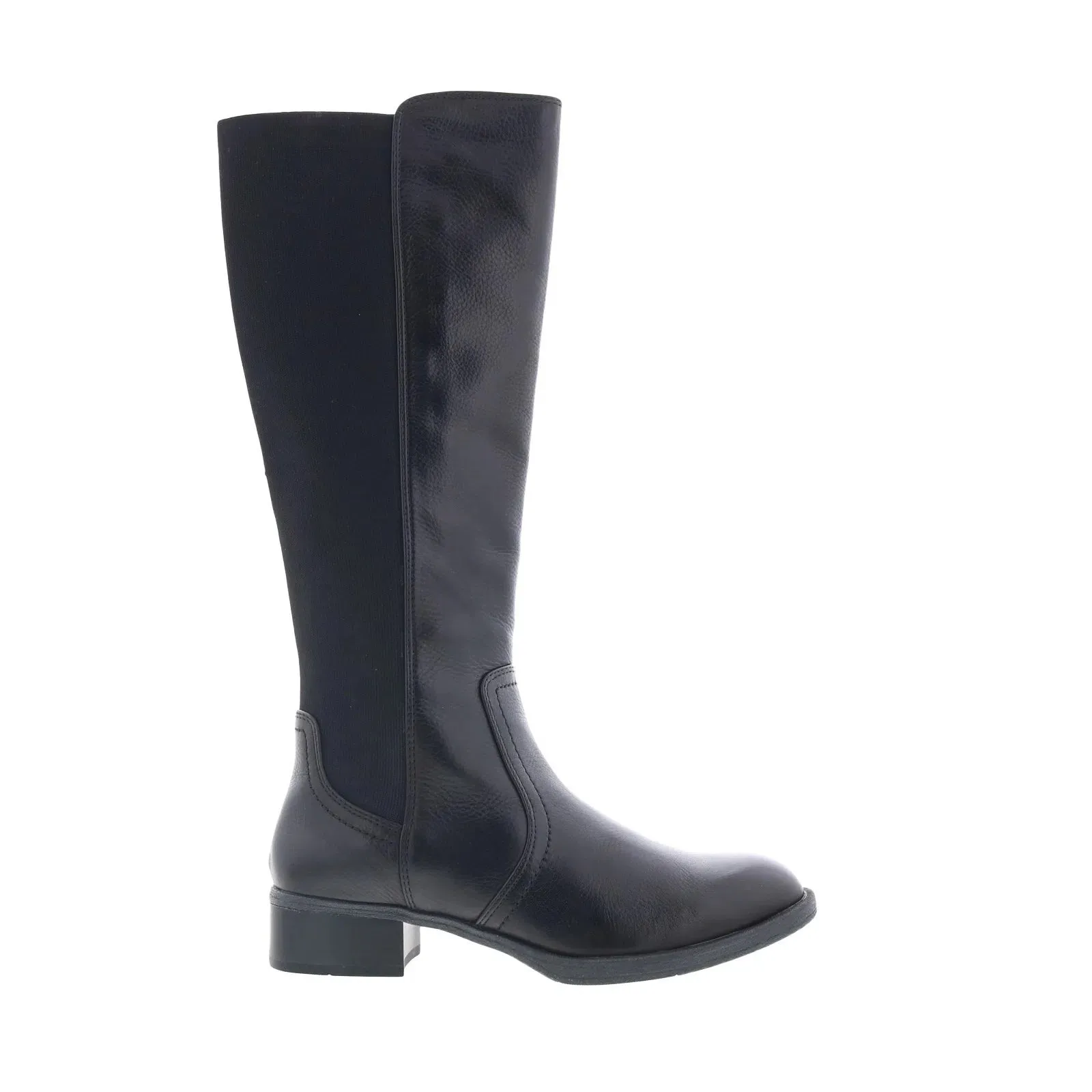 TPU Outsole Johnston & Murphy Jade 78-51955 Womens Black Leather Knee High Boots