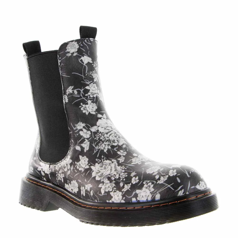 Minimal Design Lined interior LE SANSA DINGO BLACK FLORAL