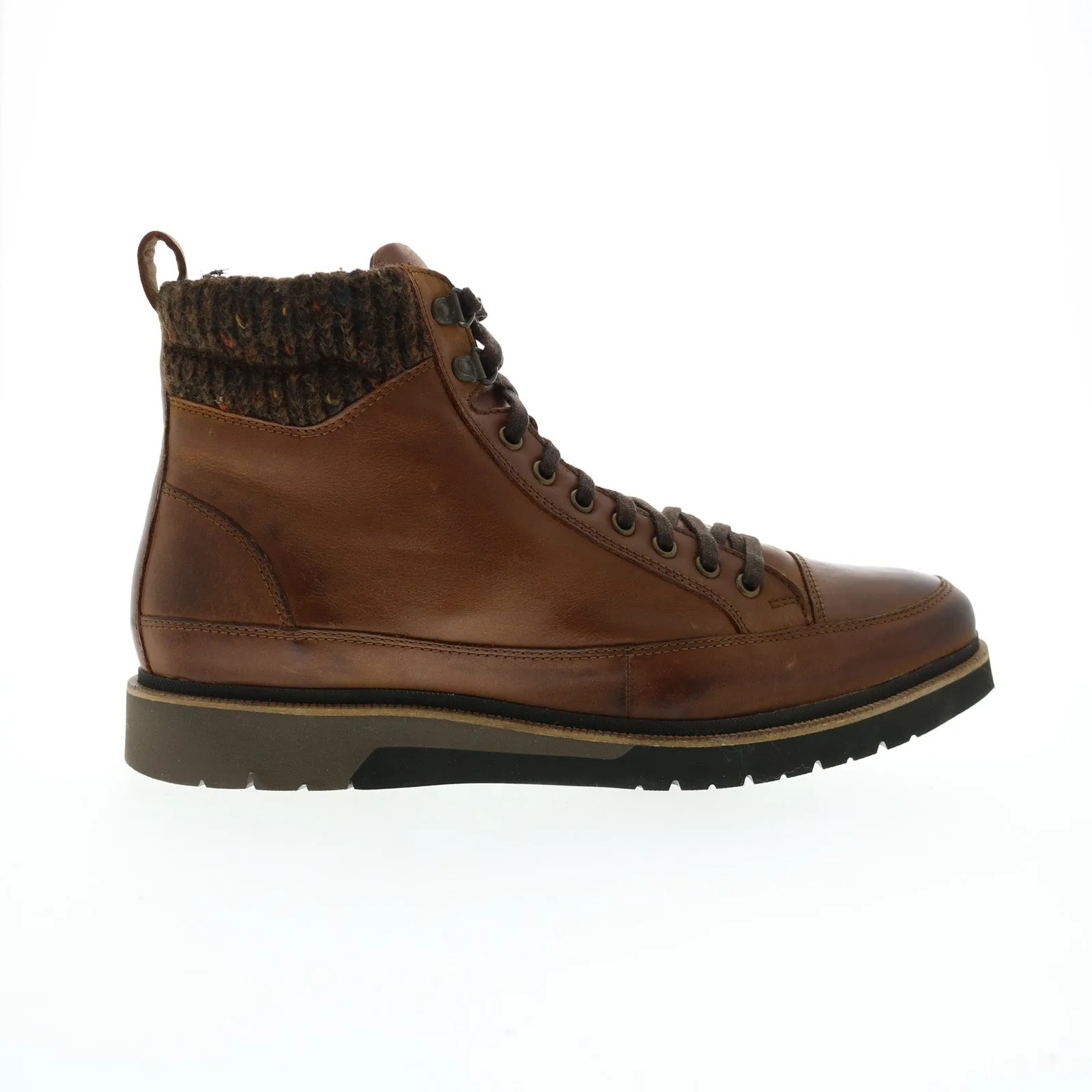 Stacy Adams Envoy 25498-215 Mens Brown Leather Lace Up Casual Dress Boots Minimalist Style Rain Proof