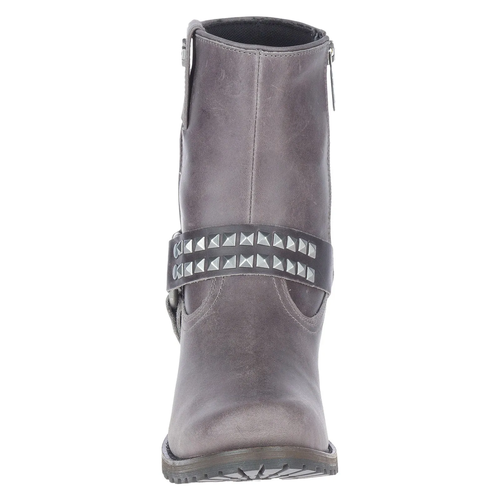 High-traction Harley-Davidson Tamori Harness D84671 Womens Gray Leather Motorcycle Boots
