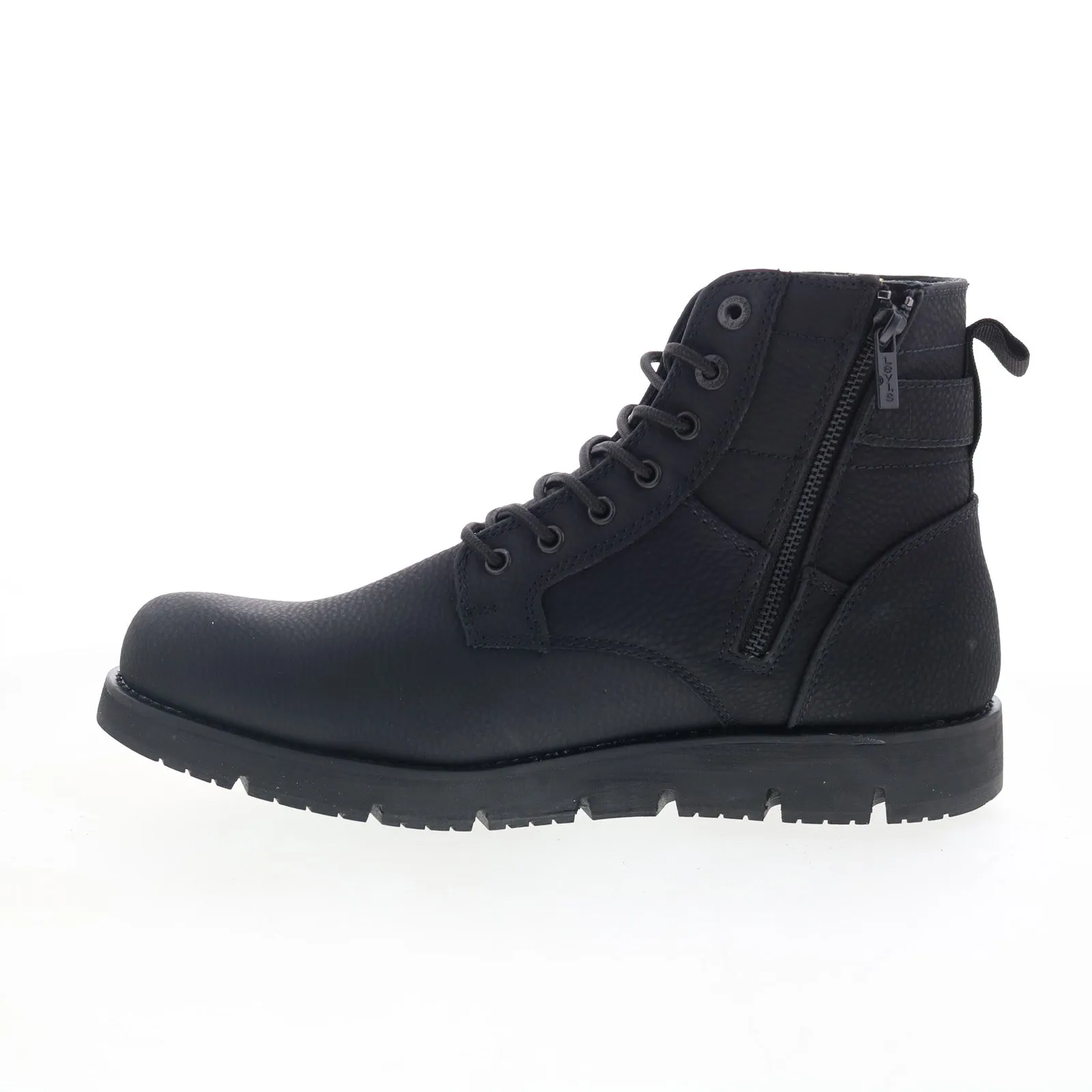 Sport Inspired Levis Cobalt WX 2.0 519995-A481 Mens Black Synthetic Lace Up Hiking Boots
