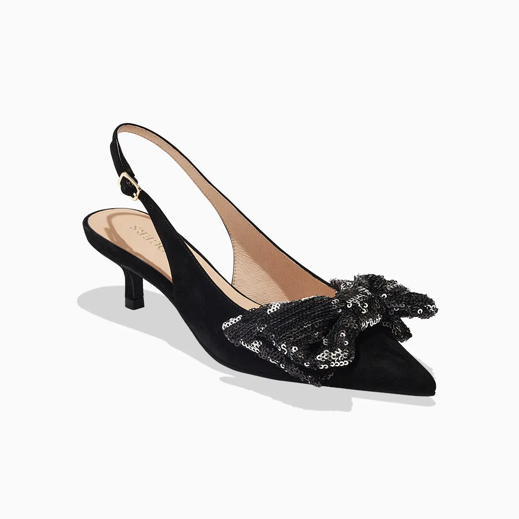 Modern Edge Debra Sling Back Kitten Heel