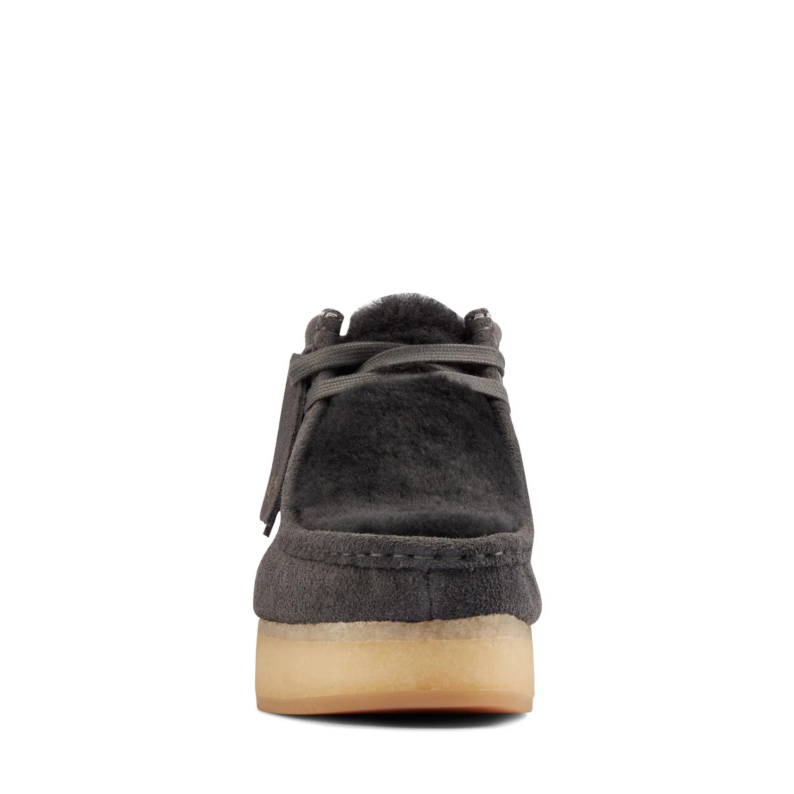 Built For Adventure Clarks Wallabee Wedge 26163280 Womens Gray Suede Lace Up Chukkas Boots