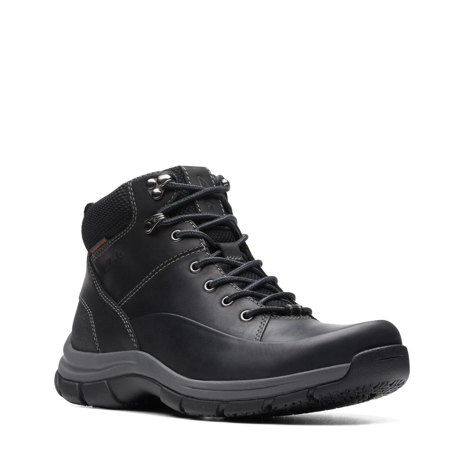 Soft Interior Breathable Clarks Walpath Mid 26174564 Mens Black Leather Casual Dress Boots