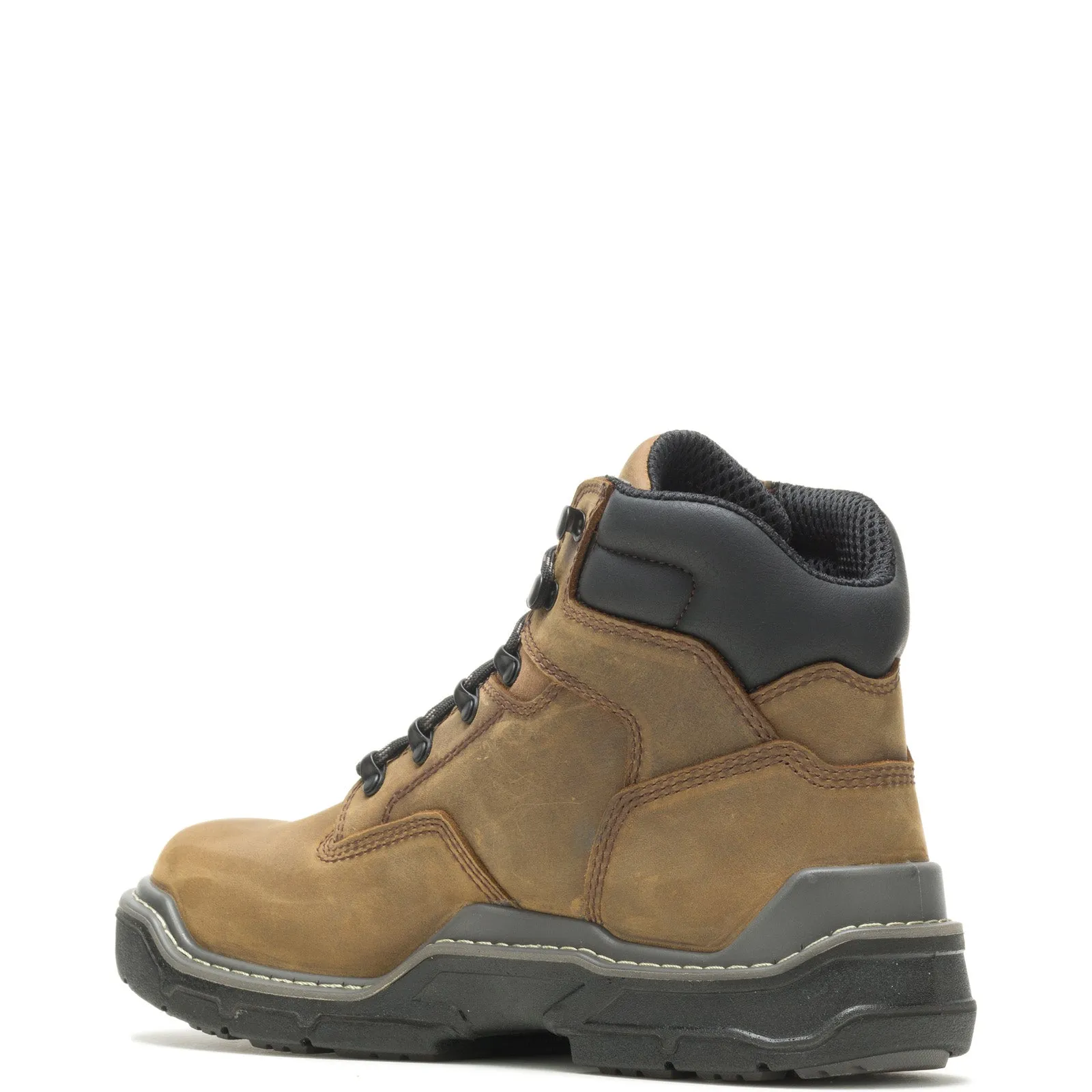 Slip Block All Day Wolverine Raider DuraShocks Waterproof CarbonMax 6" Mens Brown Work Boots