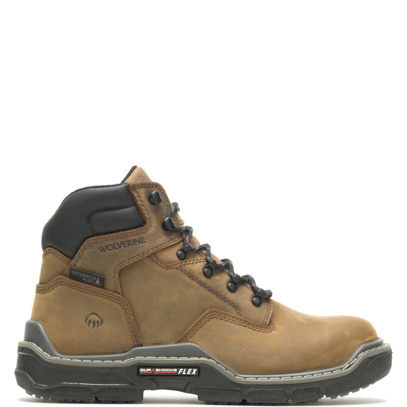 Wolverine Raider DuraShocks Waterproof CarbonMax 6" Mens Brown Work Boots Active Comfort Wedding Reception