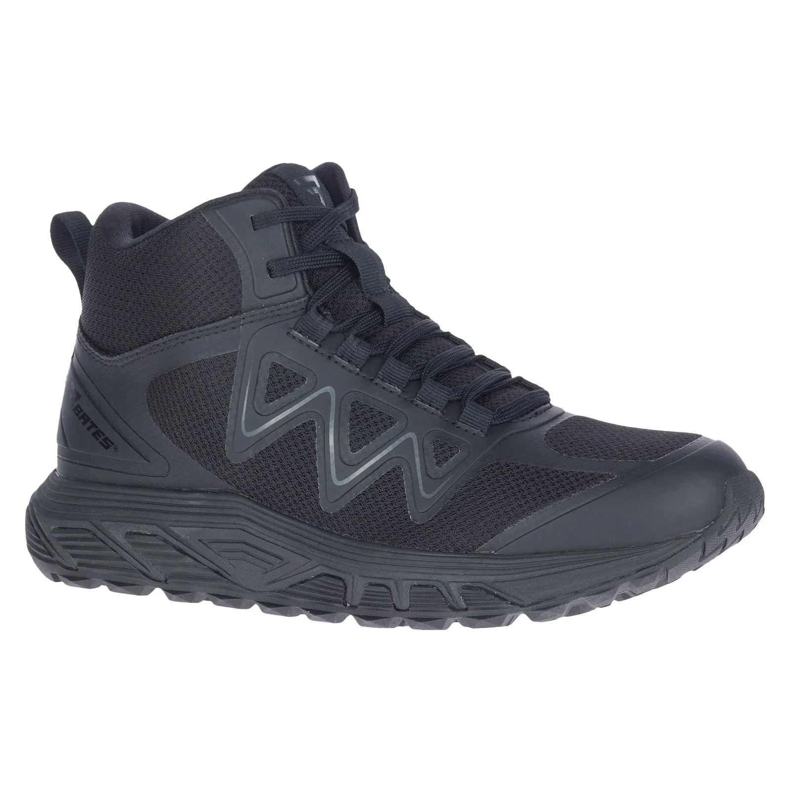 Outdoor Protection Bates Rush Mid E01140 Womens Black Mesh Lace Up Tactical Boots