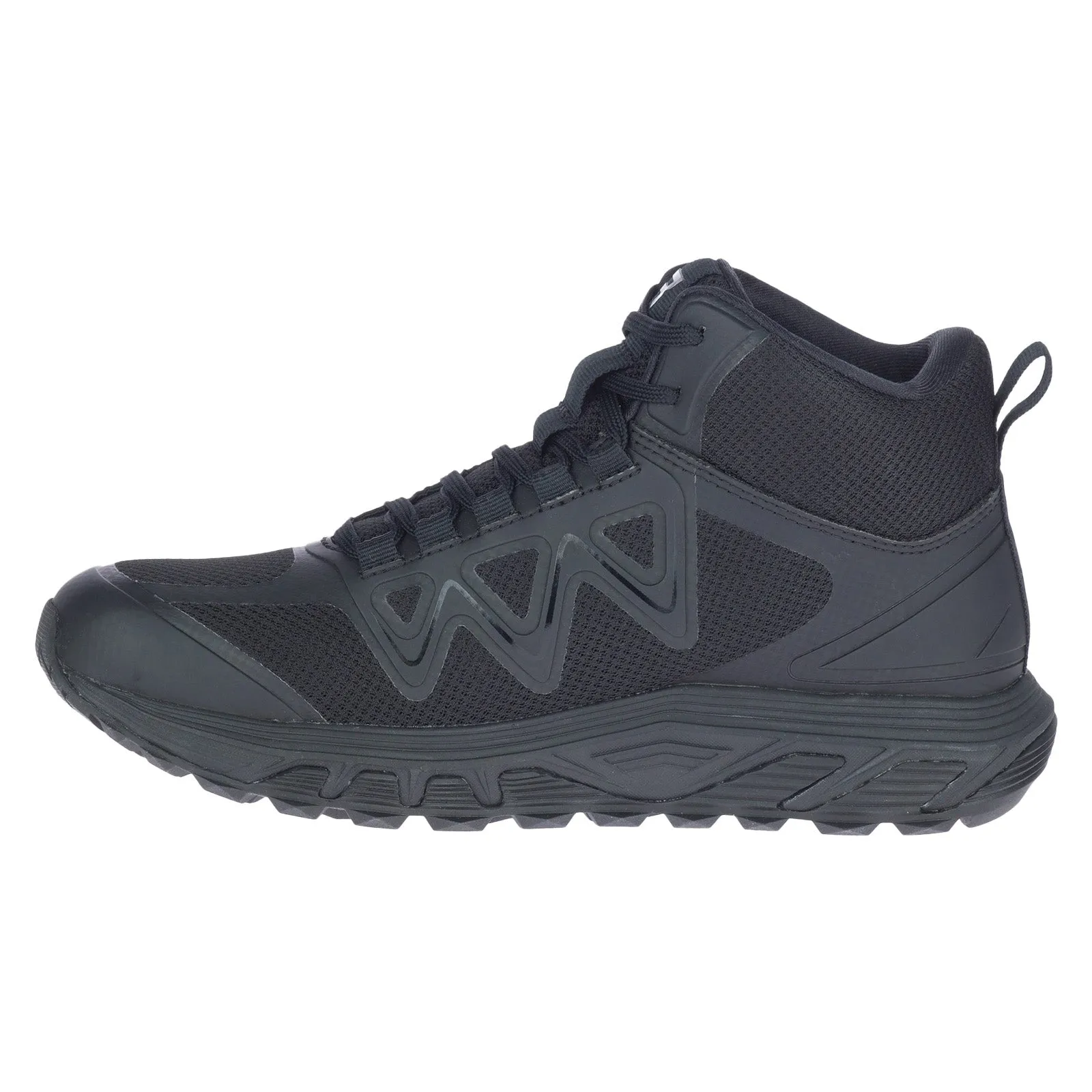Trail Use Bates Rush Mid E01140 Womens Black Mesh Lace Up Tactical Boots