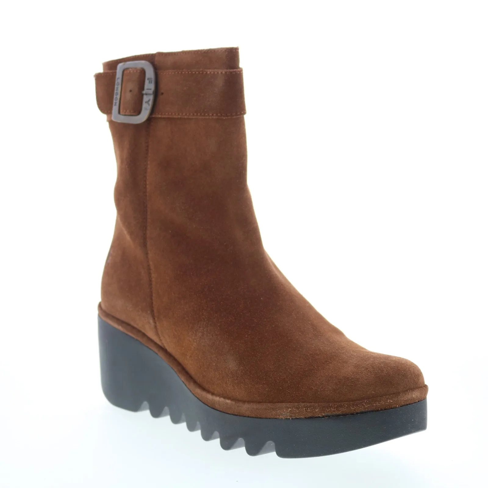 Fly London Bepp BEPP396FLY-011 Womens Brown Suede Zipper Casual Dress Boots Dust Guard Craft Collector