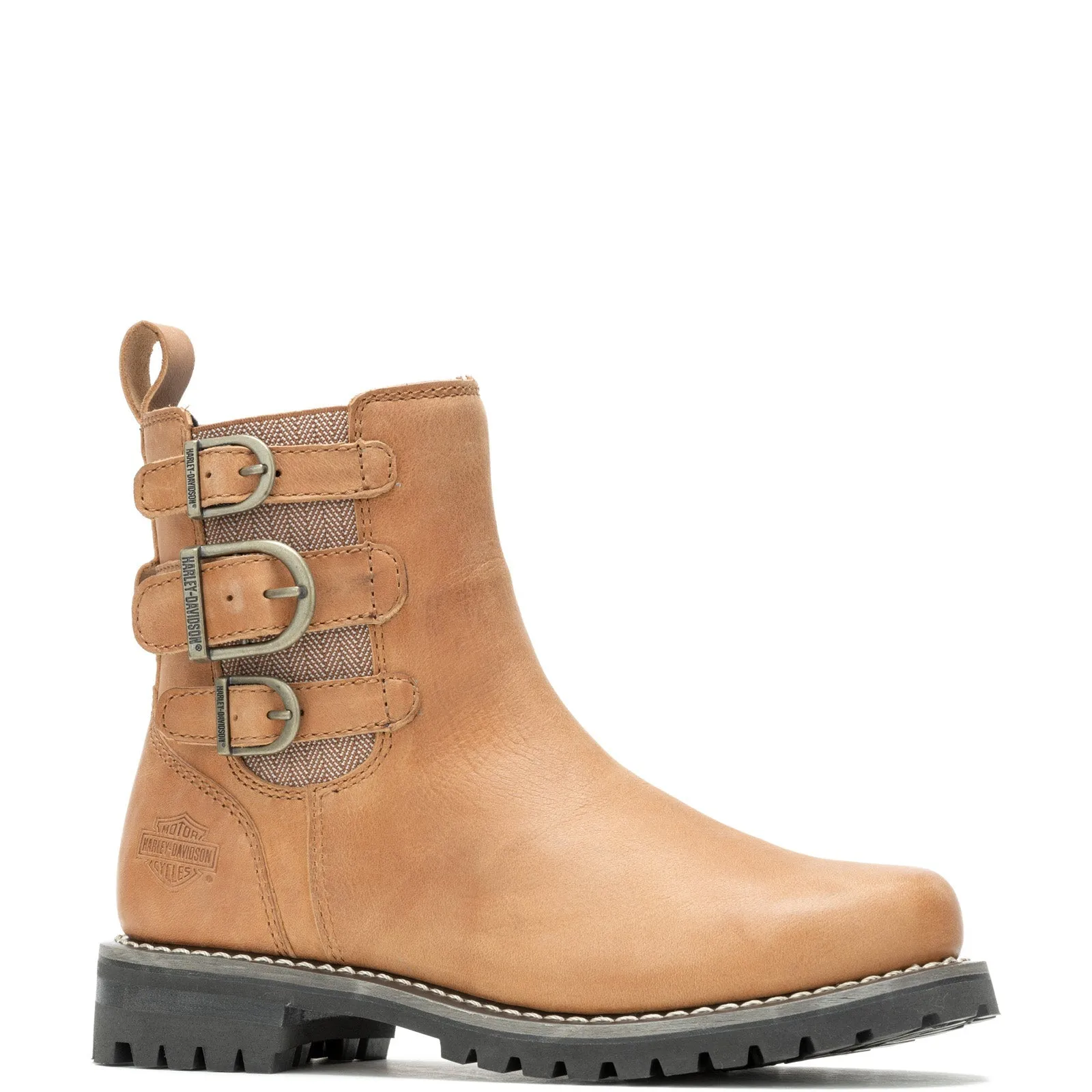 High-performance Harley-Davidson Beasley 6" Strap D87279 Womens Brown Casual Dress Boots