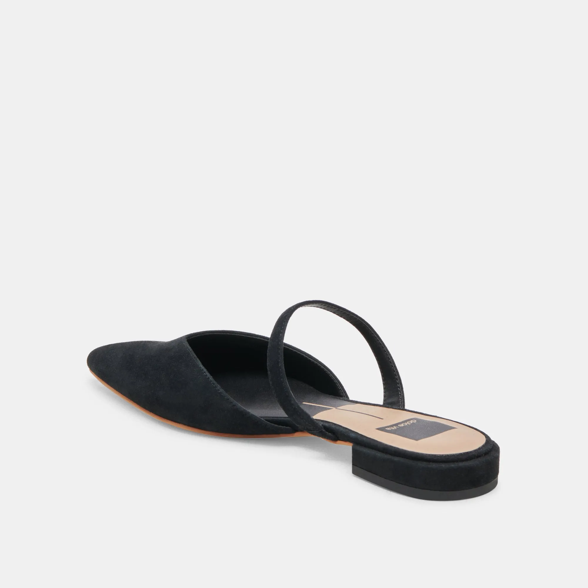 Party Glow KANIKA WIDE FLATS ONYX SUEDE