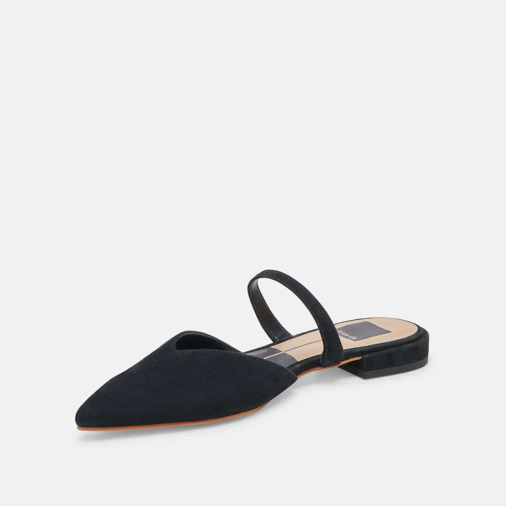 KANIKA WIDE FLATS ONYX SUEDE Expo Glow Living Ease