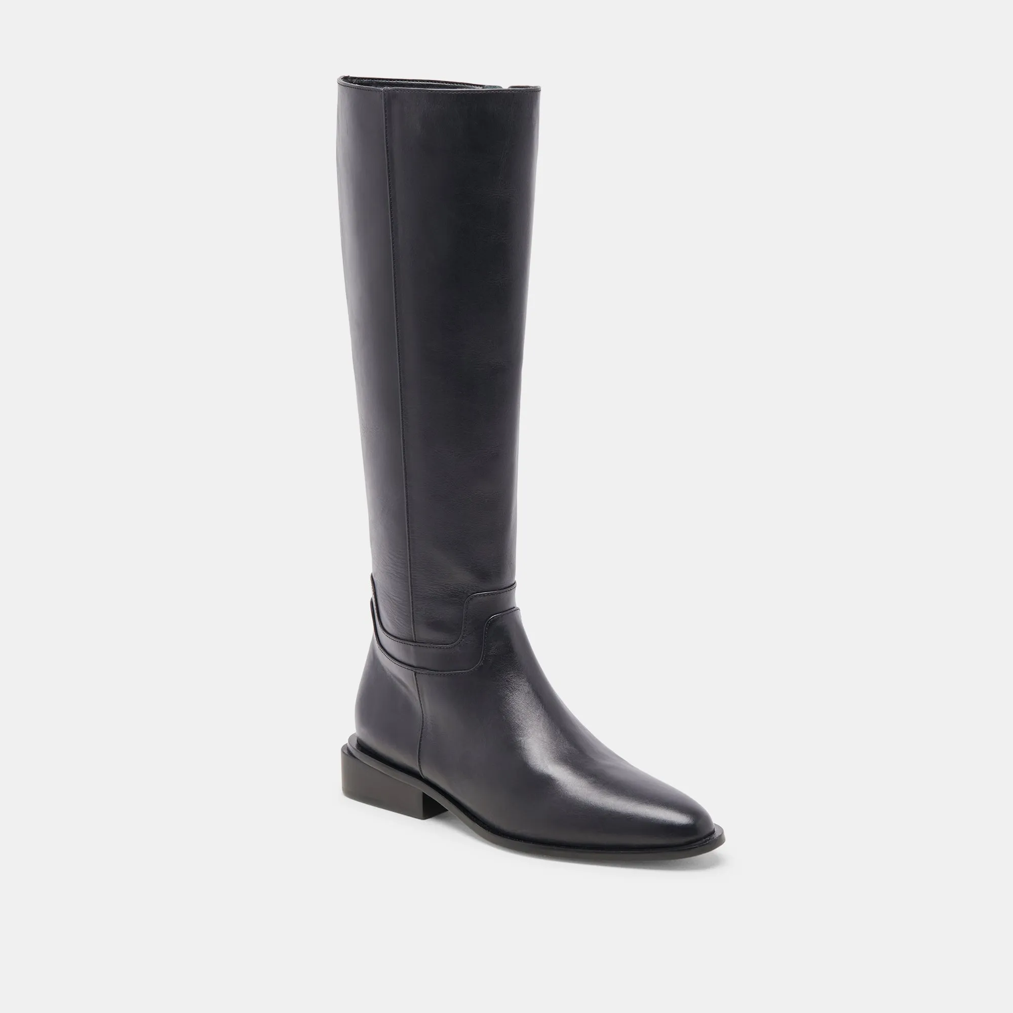 VERDI WIDE CALF BOOTS BLACK LEATHER Winter Comfort Fashion Show