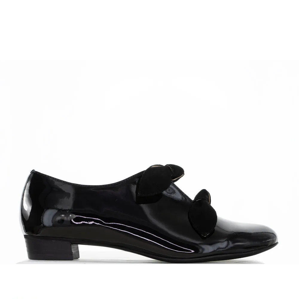 Wedge Wedding Shoes Comfortable ankle support DJANGO & JULIETTE ELMAS BLACK PATENT