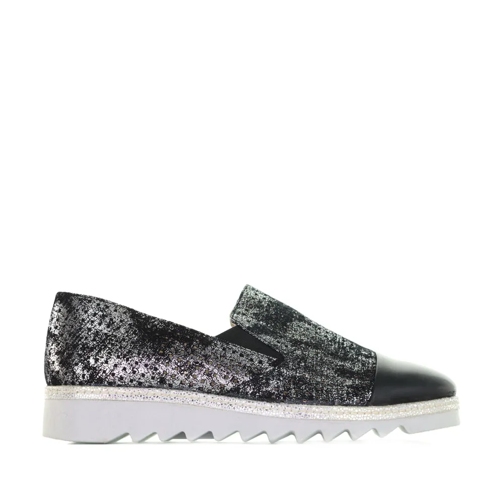 Book Corner Casual Walking Comfort VALERIA GROSSI JERSEY BLACK