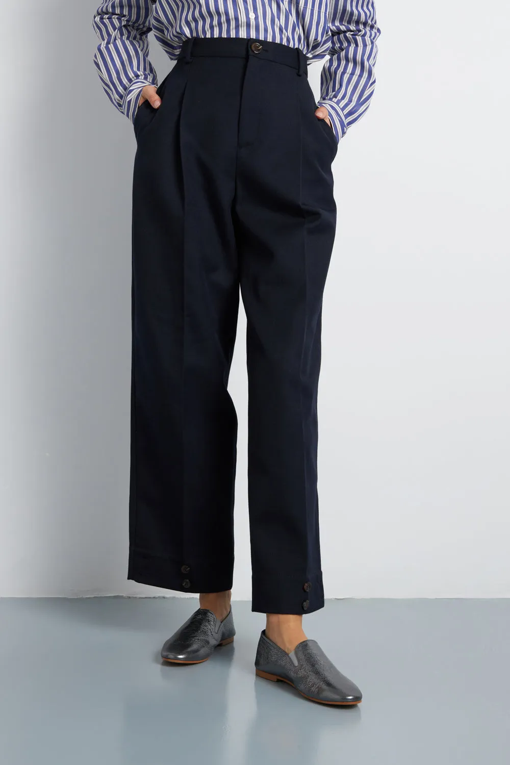 Cleo Loafers in Silver Leather Spring Light
