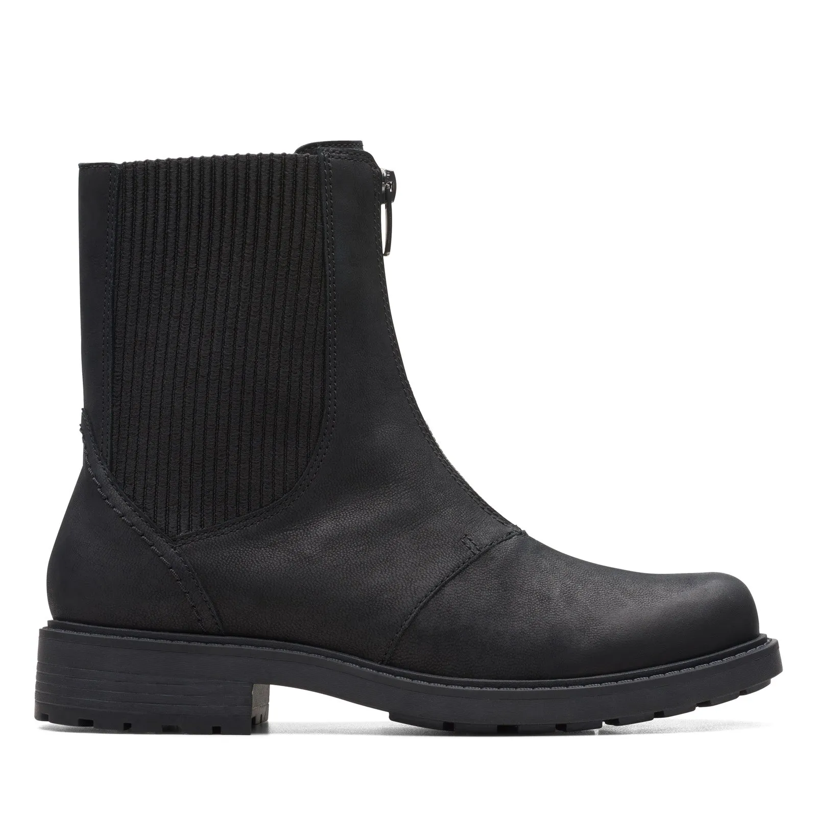 Comfortable Posture Stain Resistant Clarks Orinoco 2 Up 26167568 Womens Black Leather Casual Dress Boots