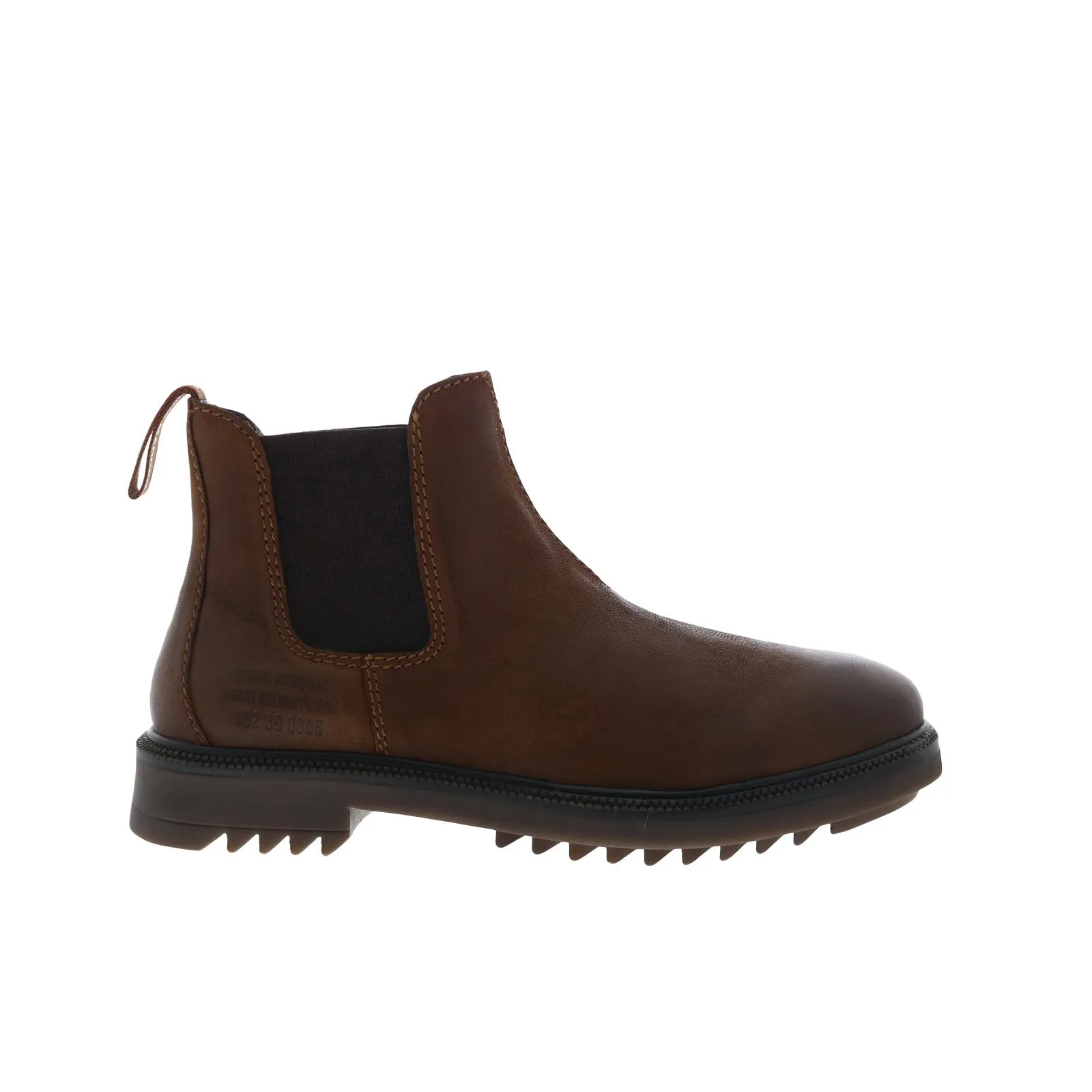 Steve Madden Albus ALBU01M1 Mens Brown Leather Slip On Chelsea Boots Trail Use Anti Odor