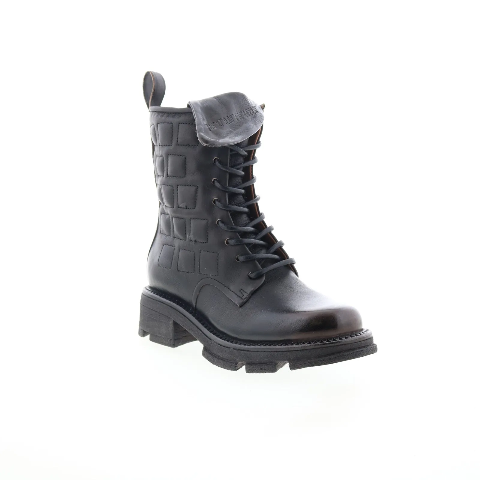 A.S. 98 Lockwood Womens Black Leather Zipper Casual Dress Boots Easy Pairing Custom Fit