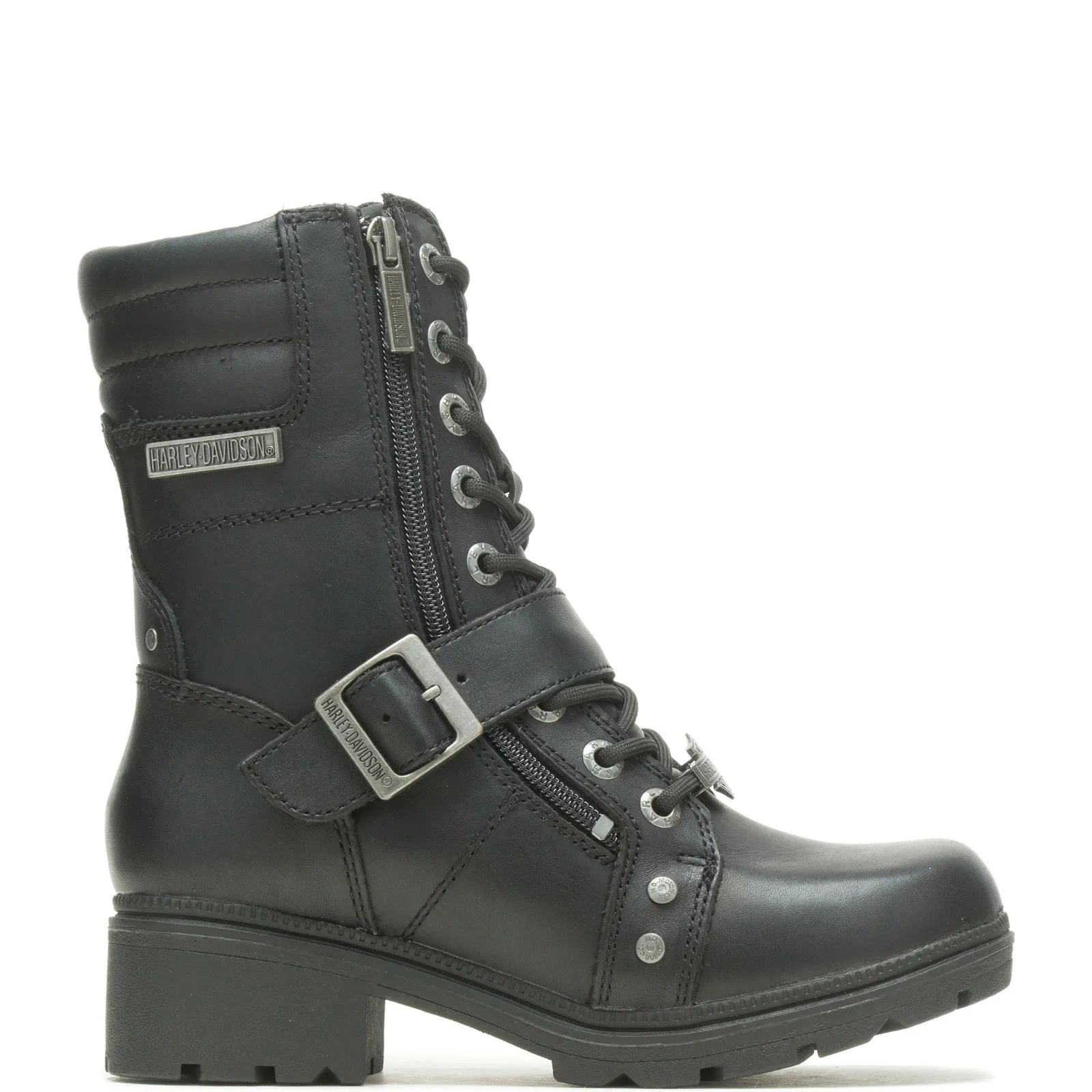 Casual Wear Harley-Davidson Talley Ridge 7.75" Lace D83878 Womens Black Motorcycle Boots