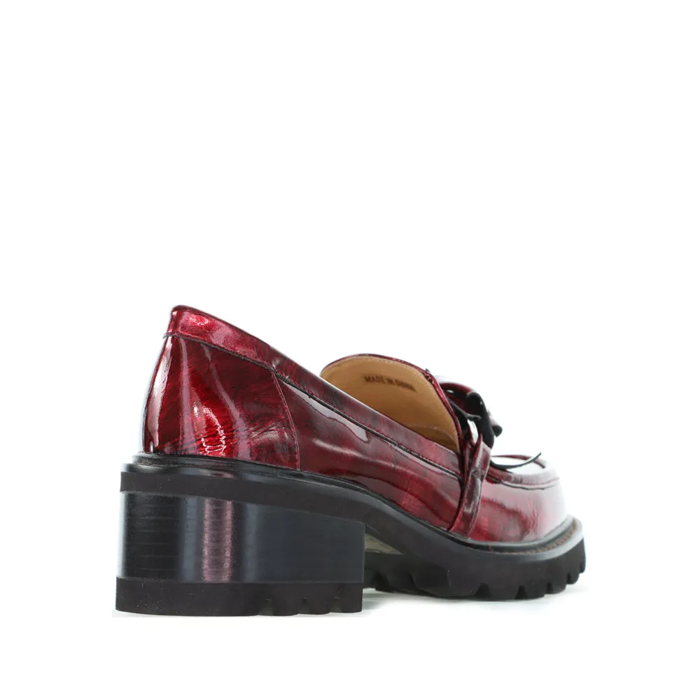 BRESLEY DOBBIE CLARET PAT slow walk Comfortable Fit Shoes