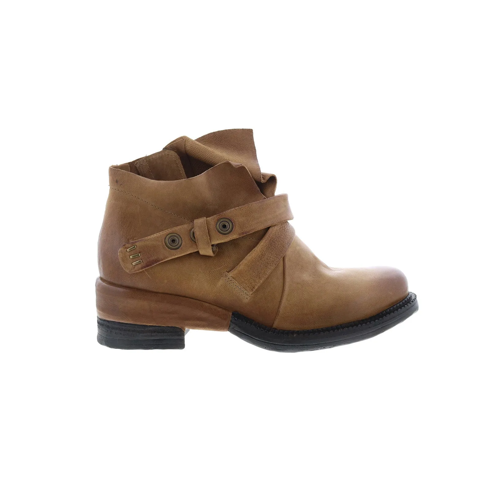 A.S. 98 Martina Womens Brown Leather Zipper Casual Dress Boots Good Traction